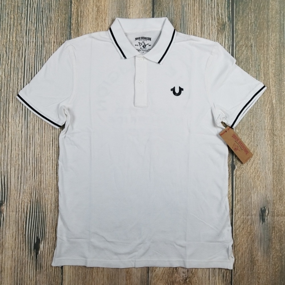 *NWT* TRUE RELIGION Polo - White